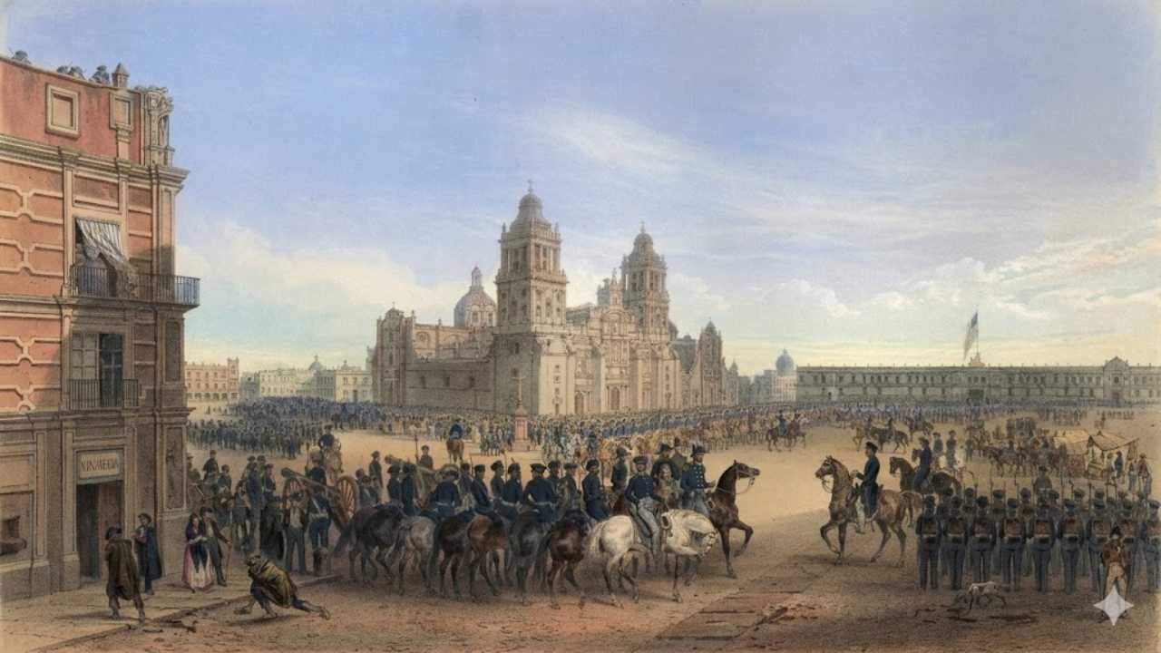 U.S. Army soldiers entering Santa Fe New Mexico 1846 — Navajo Nation history Mexican-American War